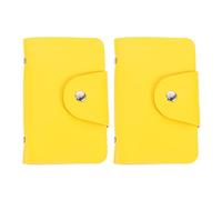 CATIEBYE Nail Stamping Plate Holder Pouch with 20 Card Slots 2pcs for Organizing Nail Art Plates and Stickers Pu Material Practical and Simple Design