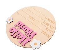 CATIEBYE Newborn Announcement Board Name Sign Birth Photo Prop Decorative for Arrival