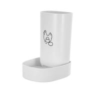 CATIEBYE No Waste Poultry Feeder Hanging Chicken Food Dispenser with Wall Mount Setup Plastic Grit and Oyster Shell Holder for Ducks and Chickens