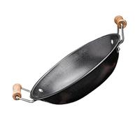 CATIEBYE Nonstick Cooking Wok Double Handle Household Pan for Induction Cooking Easy to Clean Kitchenware Portable Cookware Elegant Handle