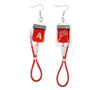 CATIEBYE Novelty Dangle Earrings for Women, Stylish A-type Plasma Drop Earrings, Creative Halloween Jewelry Accessory for Trendy Girls