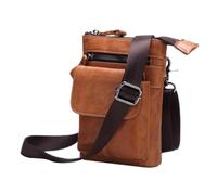 CATIEBYE Outdoor Crossbody Bag for Men Multi-Functional Storage Pouch for Travel Hiking and Daily Use Lightweight Durable Design with Capacity for Essentials Brown