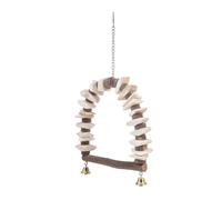 CATIEBYE Parrot Chewing Cuttlefish Bone Bite Swing for Cage Accessory Dental Care Bird Bite for Active Parrots Fun Physical Activity and Destructive Behavior Relief