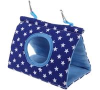 CATIEBYE Parrot Hanging Hammock Cotton Plush Bed Fashion Hut Shape Comfortable Nest for Bedside and Windows Fence