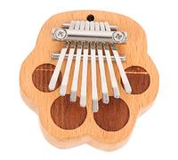 CATIEBYE Pentagram Finger Piano Kalimba Portable Instrument Wooden Thumb Piano for Beginners Boys and Girls Miniature Musical Instrument for Learning