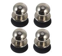 CATIEBYE Phone Trigger Buttons and Mobile Game Joystick Controller for Smartphones and Tablets, 2 Pairs Silver Small Size, Touchscreen Game Shortcut Buttons for Shooting and Aim Control