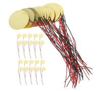 CATIEBYE Piezo Discs Suitable for Drum Triggers 40pcs Copper Element Piezo Sounder Sensor with Strong and Stable Sound Output for Guitar Acoustic Instruments and Acoustic Guitar Pickups