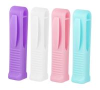 CATIEBYE Plastic Nurse Bottle Breaker Ampule Opener Set 4pcs Mini Medical Ampule Bottle Openers in White, Dark Purple, Teal, and Light Purple for Home and Professional Nurse Use