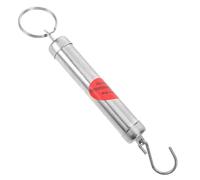 CATIEBYE Portable 5kg Mechanical Spring Handheld Scale with Hook, Stainless Steel Vegetable and Fish Hanging Weighing Scale for Shopping and Travel