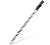 CATIEBYE Portable C Key Metal Flute for Beginners and Experts, Silver Copper Wind Instrument with Precise Processing Technology, for Irish Music and Learning