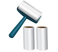 CATIEBYE Portable Lint Roller for Pet Hair with Lozenge Oblique Tear Plastic Material Good Dust and Decontamination Effect Portable Hair Fluff Removers for Clothes