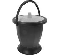 CATIEBYE Portable Plastic Mens Urine Bucket Spittoon for Elderly Adults with Lid Handle Use Home Travel Urine Pot for Elderly Bedside Commodes