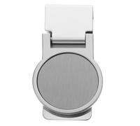 CATIEBYE Portable Stainless Steel Money Clip Durable Cash and Check Holder for Outdoor Use Practical Design for Bills and Credit Cards Stylish Round Shape