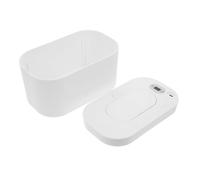 CATIEBYE Portable USB Wipes Heater with Constant Temperature and Built-in LED Display, Pp Material Wet Tissue Warmer Suitable for Outdoor and Home Use with USB Data Cable