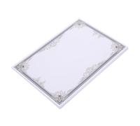 CATIEBYE Printable Academic Certificate Paper with Smooth Edges and Rounded Corners 50 Sheets Blue Writable Paper for Award Certificates and School Diploma Printing