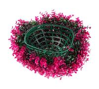 CATIEBYE Purple Simulation Eucalyptus Leaf Artificial Plant Ball UV Fade Resistant Decorative Hanging Grass Sphere for Indoor Outdoor Garden Patio Balcony Wedding