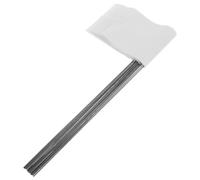 CATIEBYE Pvc Marking Flags and Multifunctional Landscape Flags White 24pcs with 15 Inch Stainless Steel Stakes Easy Installation for Utility Yard Marking, Surveying, and Sewer Systems