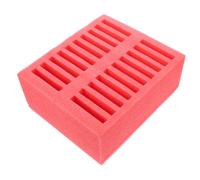 CATIEBYE Red Pearl Cotton Phone Case Storage Box with Multi Compartment Design for Phones and Accessories and Organizing Workspace at Home Or Office