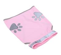 CATIEBYE Reflective Pet Safety Vest for Dogs Small Size Breathable Pink Fluorescent Dog Paw Pattern Vest Outdoor Visible Gear for Walking and Training