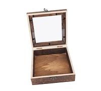 CATIEBYE Retro Butterfly Specimen Box Lidded Wooden Case for Display and Storage Flip-type Jewelry Box for Keepsakes for Showcasing Butterfly Specimens