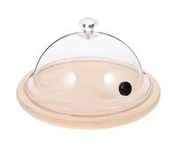CATIEBYE Reusable Plastic Dome with Base Dessert Cake Cover 7.07x7.07x3.93in PC Material Simple Stylish Design Keeps Food Fresh Multi-functional Kitchen Use