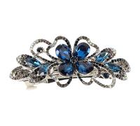 CATIEBYE Rhinestone Flower Multipurpose Zinc Alloy Spring Hairpin That Does Not Leave Wrinkles or Dents, Chic Fashion Accessory Hair Clip for Women for Side or Back Hair Styling