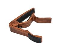 CATIEBYE Rosewood Guitar Capo Clamp for Folk Guitar Ukulele Violin Bass Aluminum Alloy Tune Change Clamp with Even Pressure Quick Release Accurate Tuning for Beginners and Experienced