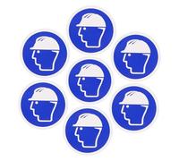 CATIEBYE Safety Helmet Stickers Simple and Intuitive Design 10pcs Pvc with Convenient Adhesive, Versatile Self Adhesive Hard Hat Decals for Workplace and Environments