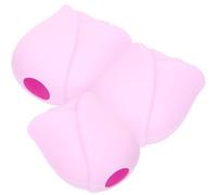 CATIEBYE Silicone Makeup Brush Covers with Easy Cleaning Feature 3pcs for Travel Purple Protective Brush Holder from Dust