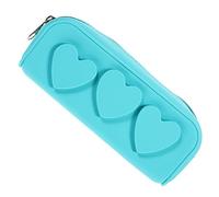 CATIEBYE Silicone Makeup Brush Holder Portable Cosmetic Brush Case for Travel Desktop Storage and Organizing Lightweight Tear-Resistant Design Peacock for Family Friends