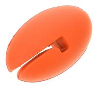 CATIEBYE Silicone Scratch-proof Temperature Probe Clip Pot Side Holder for Cooking and Frying Syrup, Orange, Kitchen Thermometer Stand for Accurate Heat Measurement