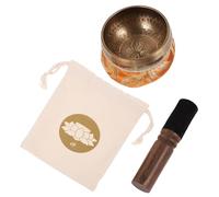 CATIEBYE Singing Bowl Meditation Yoga Singing Bowl Himalayan Sound for Meditation Hand-hammered by Artisans Portable Tool
