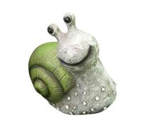 CATIEBYE Solar Luminous Snail Garden Statue Resin Outdoor Decorative Ornament for Courtyard Pool Patio Creative Lighting