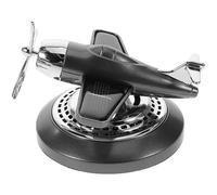 CATIEBYE Solar Powered Car Aromatherapy Air Freshener for Dashboard Accessory and Car Interior Decoration Airplane Shape, Abs Material Rotating Diffuser Universal Fit