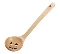 CATIEBYE Soup Maintain Spoon Clean Easy Wooden to Handle and with Beige Accessory Kitchen for Restaurant and Hotel Use