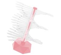 CATIEBYE Spiral Nail Tips Display Stand Acrylic Nail Art Practice Holder 60 Pcs Simple Appearance