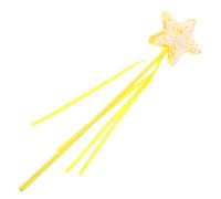 CATIEBYE Star Teaser for Pets, Interactive Kitten Play Wand with Five-Pointed Star Design, Yellow Pet Supplies for Indoor Cat Entertainment