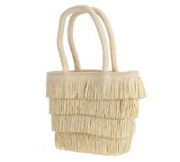 CATIEBYE Straw Beach Tote Bag for Women, Handwoven Woven Straw Handbag with Boho Fringe, Multifunctional Accessory, Easy to Carry, for Picnics and Spring Summer Outings