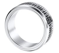 CATIEBYE Stylish Rotatable Finger Practical Stainless Steel Piano Key Jewelry Comfortable Wear Stress present for Friends Family Music Inspired Fashion
