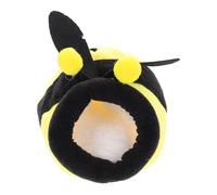 CATIEBYE Super Warm Hamster Winter House with Lint Material and Windproof Design, Yellow Hamster Hideout Bed Suitable for Small Pets and Hedgehogs to Sleep and Hide