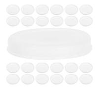 CATIEBYE Tube End Caps Easy to Install Plastic White 30pcs and Reusable round Mailer Covers for Shipping Tubes and Blueprint Storage for Office and Shipping Use