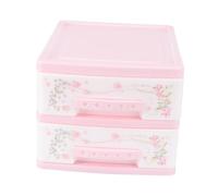 CATIEBYE Two-layer Cosmetic Organizer Box for Nail Polish and Lipstick with Lightweight Pp Material and Scratch Resistance, Drawer Type Structure for Desktop and Dressing Table Storage