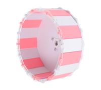 CATIEBYE Ultra Quiet Hamster Exercise Wheel for Small Pets, Pink Plastic Running Machine Relieves Boredom and Increases Activity Level, for Desktop Use