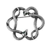 CATIEBYE Vintage Snake Brooch Pin for Women Elegant Shawl Clip Eye Catching Animal Brooch Jewelry for Birthdays Anniversaries Easy to Attach Match