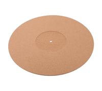 CATIEBYE Vinyl Record Mat Cork Turntable Mat Anti-static Protective Pad for Record Player Natural Wood Color Φ297mm Groove and Turntable Accessories