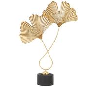 CATIEBYE Vivid with Flower Shape, Practical Decoration Metal Golden Iron Ginkgo Leaf Ornament for and Sl nd Stylish Iron Leaf Model Tabletop Decor Home Decor Lawn Desktop