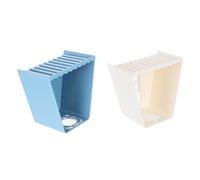 CATIEBYE Wall Mounted Pump Bottle Hanging Rack with Upper and Lower Layers 2pcs Soap Dispenser Holder Made of Sturdy Pp for Kitchen and Sitting Room Storage