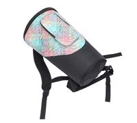 CATIEBYE Waterproof African Drum Bag 12-inch Thickened Oxford Fabric Djembe Backpack with Padded Shoulder Straps Ethnic Style Music Instrument Storage for Travel