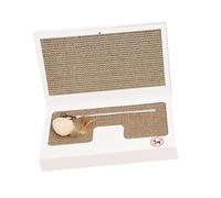 CATIEBYE Wear-resistant Cat Scratch Board Portable Unique Laptop Design Pet Scratching Pad Indoor Cats Furniture Protection Stable Sturdy Base