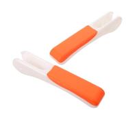 CATIEBYE Wheelchair Arm Pads 2pcs Non Slip Commode Chair Accessories Arm Pads for Disabled Users, Plastic Padded Armrest Replacement for Toilet Chair and Bedside Use